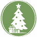 Tannenbaum-Icon Weihnachten
